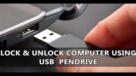 How To Lock And Unlock Windows Computer Using Usb Pendrive Youtube