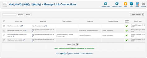 Preview Backlink Checker For Joomla New Component Kubik Rubik