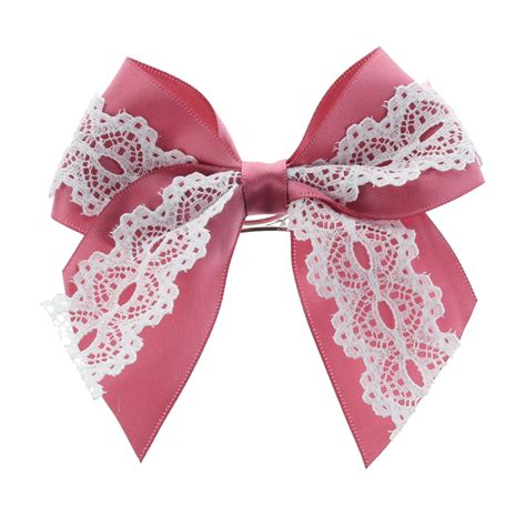 Satin Lace Sailor Hair Bow My Lello