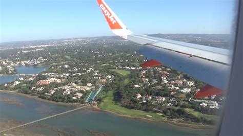 Faro Airport Fao Landning From The West Along The Coast Youtube