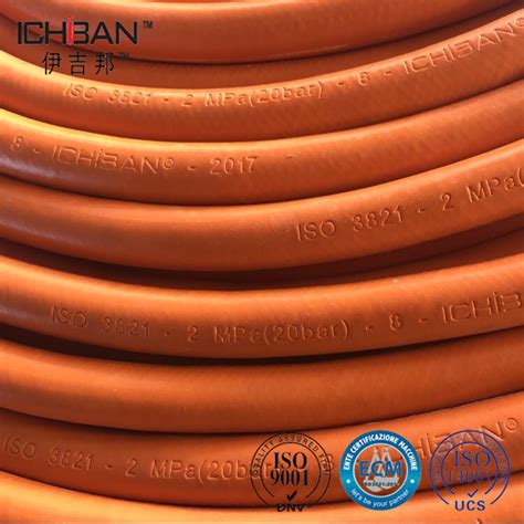 Ichiban High Pressure Rubber Gas Lpg Flexible Hose With Working