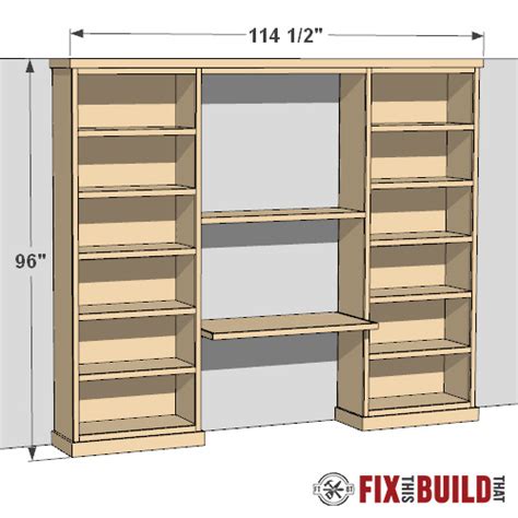 Built In Bookshelf Cabinet Plans | Cabinets Matttroy