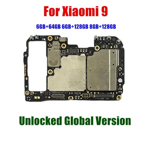 Trabalho completo para xiaomi 9 mi9 placa mãe 6g 64g 6g 128g 100