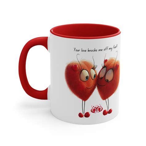 Lovers Heart Coffee Mug Romantic Love T For Her Couples Love