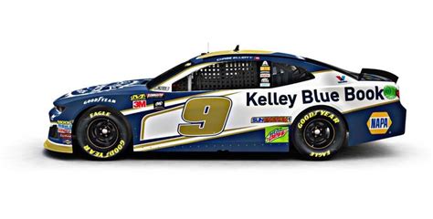 Chase Elliott 2018 Kelly Blue Book Paint Scheme