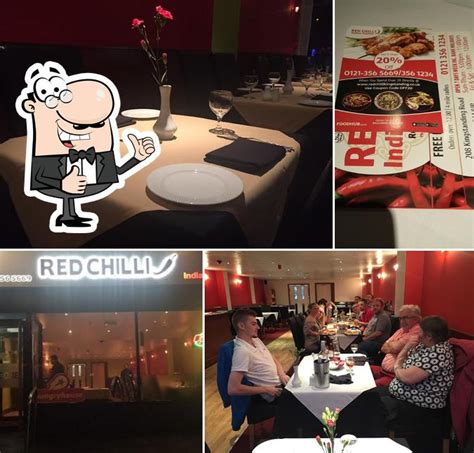 Restaurante Red Chilli Indian Cuisine Birmingham Carta Del