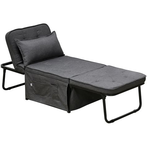 Portland Single Sleeper Charcoal Grey Sofa Bed | Wilko