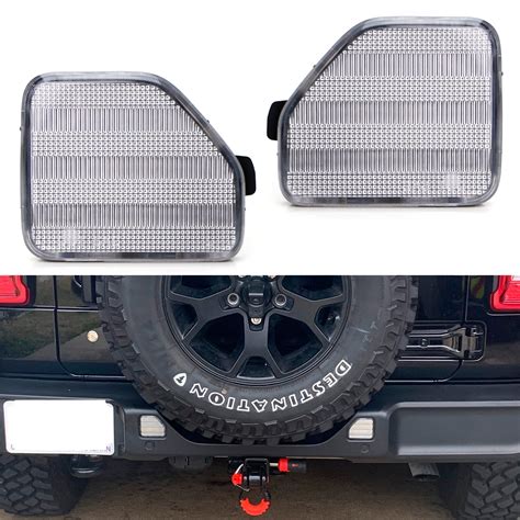 Rear Bumper Reflector Lenses For 2018 Up Jeep Wrangler Jl —