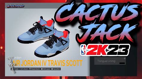 HOW TO MAKE Air Jordan 4 Travis Scott Cactus Jack In NBA 2K23 Shoe