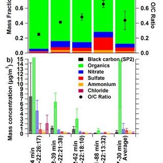 A Submicron Aerosol Mass Fractions Considering Black Carbon Measured