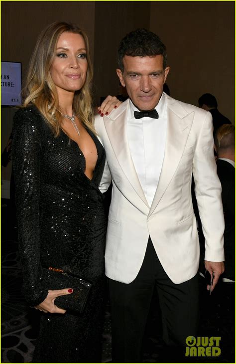 Antonio Banderas Is Supported By Girlfriend Nicole Kimpel At Golden