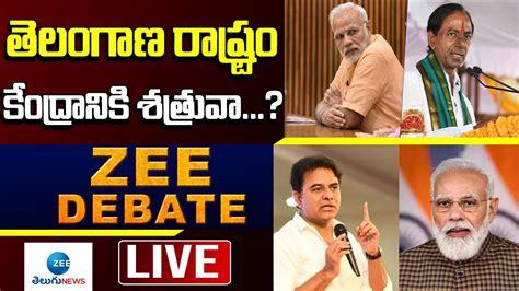 Zee Debate Live Minister Ktr Fires On Pm Modi Over Funds For Telangana