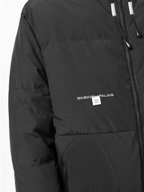 Musium Div Logo Embroidered Puffer Jacket Farfetch