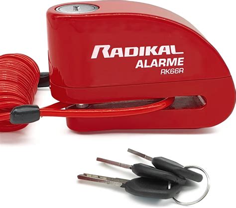 Amazon Fr Radikal Rk R Antivol Bloque Disque Moto Alarme Db