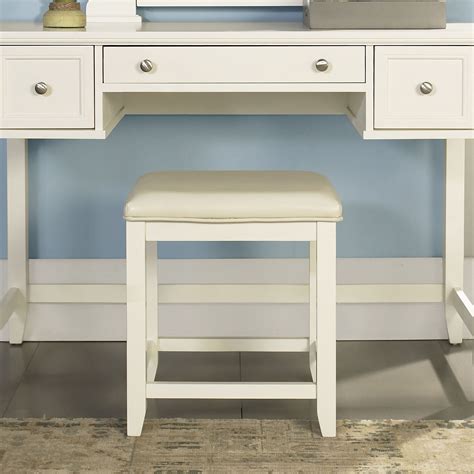 Crosley Furniture Vista Indoor Stool, White and Beige - Walmart.com