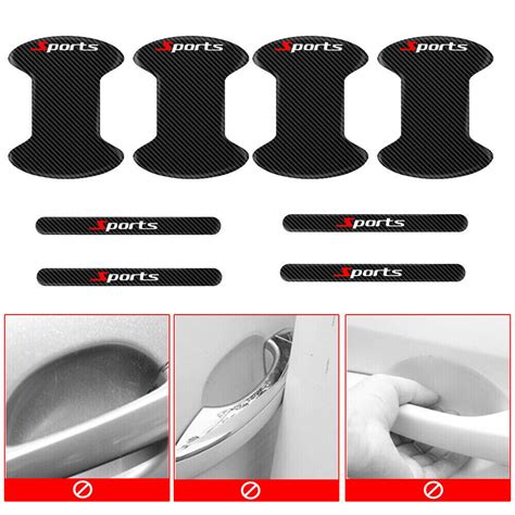 Pcs Car Door Handle Bowl Sticker Protector Anti Scratch Cover