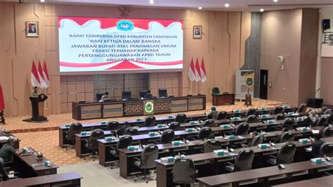 Paripurna Penyampaian Jawaban Bupati Terkait Pandangan Umum Fraksi Atas