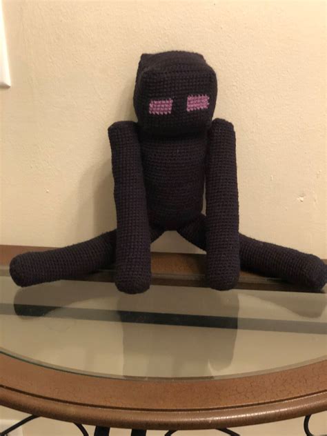 Mincraft Enderman Plush Minecraft Character Cutecroshetatoz - Etsy