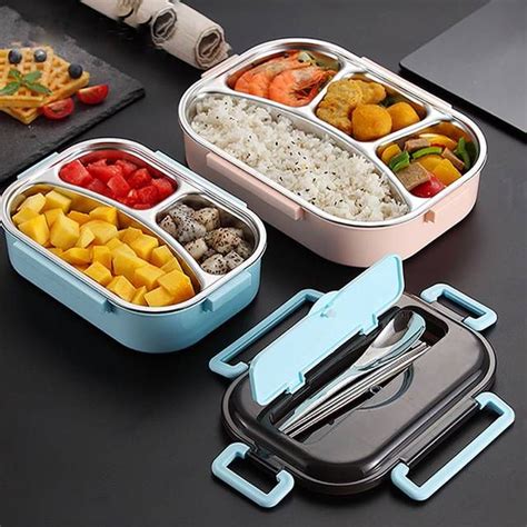 Oneup Portable Stainless Steel Lunch Box Japanese Style Compartment