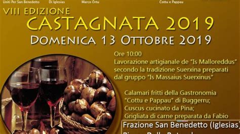 Castagnata San Benedetto Iglesias Scopri Il Programma