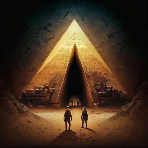 Premium Photo | A poster for the movie the pyramids of egypt