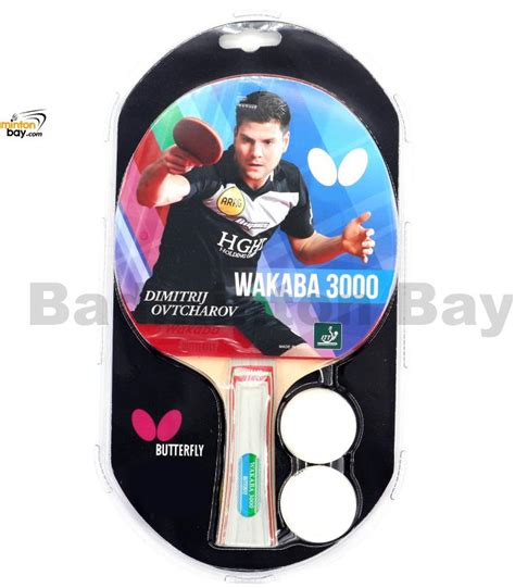 Butterfly Wakaba Fl Shakehand Table Tennis Racket With Balls