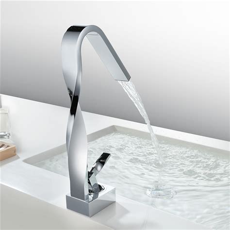 Robinet Salle De Bain Robinet Lavabo Cascade Mitigeur Chrom Pour