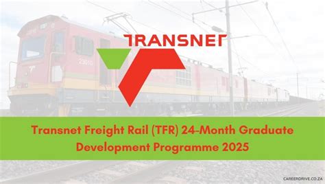 Transnet Freight Rail TFR 24 Month Graduate Development Programme