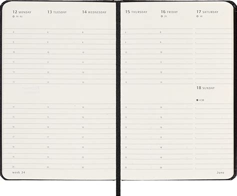 Agenda Moleskine 2023 12M Weekly Vertical Diary Planner Pocket