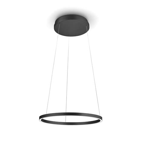 Lámpara colgante LED Lisa 60 CCT negro mate Lampara es