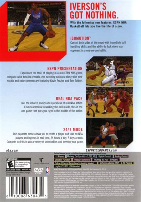 ESPN NBA Basketball NBA 2K4 For Playstation 2 2003