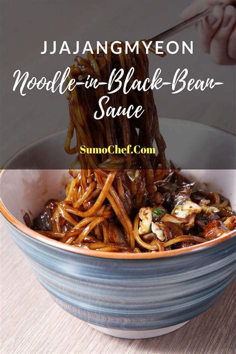 Korean Black Bean Noodles Jjajangmyeon Bowl Me Over