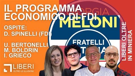 Il Programma Economico Di Fratelli D Italia YouTube