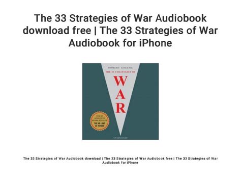 The 33 Strategies of War Audiobook download free | The 33 Strategies