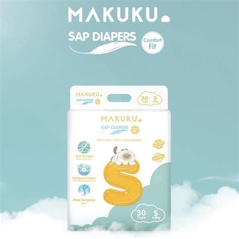 MAKUKU Air Diaper Diapers Comfort Fit SAP Popok Celana Perekat Pant