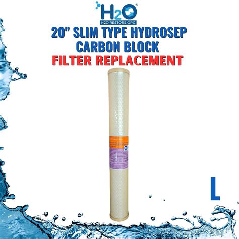 Carbon Block Cto Filter X Micron Pc Slim Type Hydrosep