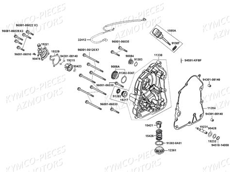 CARTER DROIT POMPE A EAU pièces KYMCO neuves Pièces DINKSTREET 125I ABS