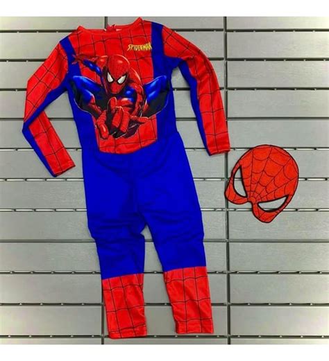 Spiderman Erkek Çocuk Spiderman Kostümü Yeni Örümcek Adam Kostüm Maskeli