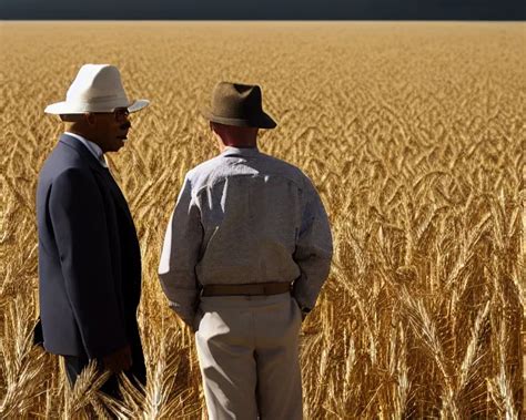 Walter White Wearing A Hat And Gustavo Fring Facing Stable Diffusion