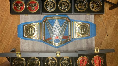 WWE SIDE PLATES COLLECTION Placing Each One On The Blue UV Title YouTube