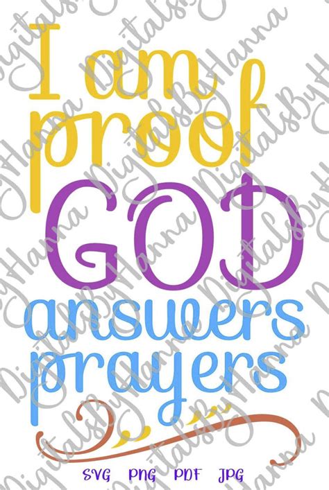 I Am Proof That God Answers Prayers Ivf Baby Print And Cut So Fontsy