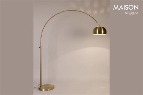 Lampada Da Terra Ad Arco In Metallo Con Finitura In Ottone Zuiver 190cm