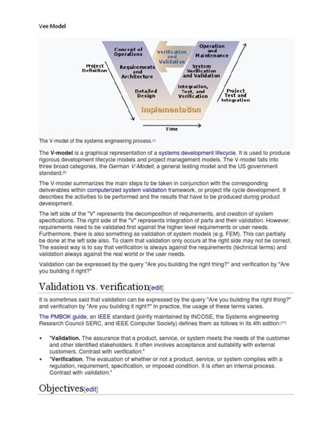 vee model  systems science systems engineering