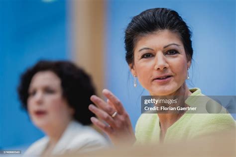 Sahra Wagenknecht, Member of the German Bundestag, is pictured during ...