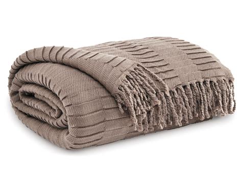 Signature Design By Ashley Mendez Farmhouse Ribbed Throw Blanket X