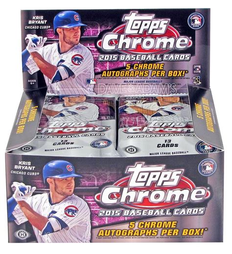 2015 Topps Chrome Baseball Jumbo Box DA Card World