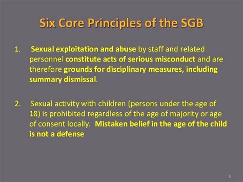 Prevention Of Sexual Exploitation And Abuse By Un