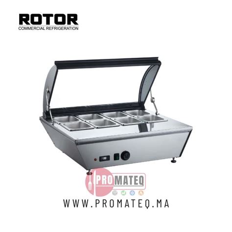 Vitrine Bain Marie Bacs L Rtr L Maroc Promateq