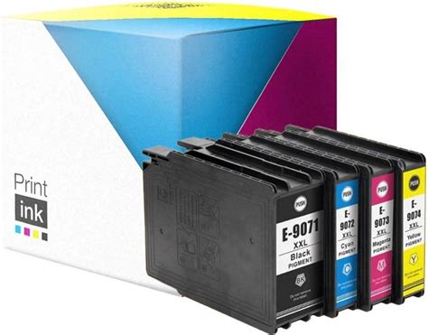 Tusz Print Ink Zgodny Komplet Tuszy Epson T Workforce Pro Wf Dw