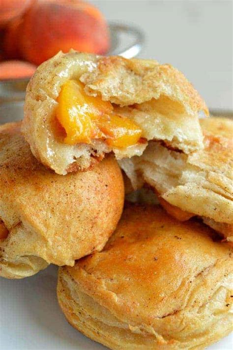 Peach Pie Biscuit Bombs - Sugar Dish Me